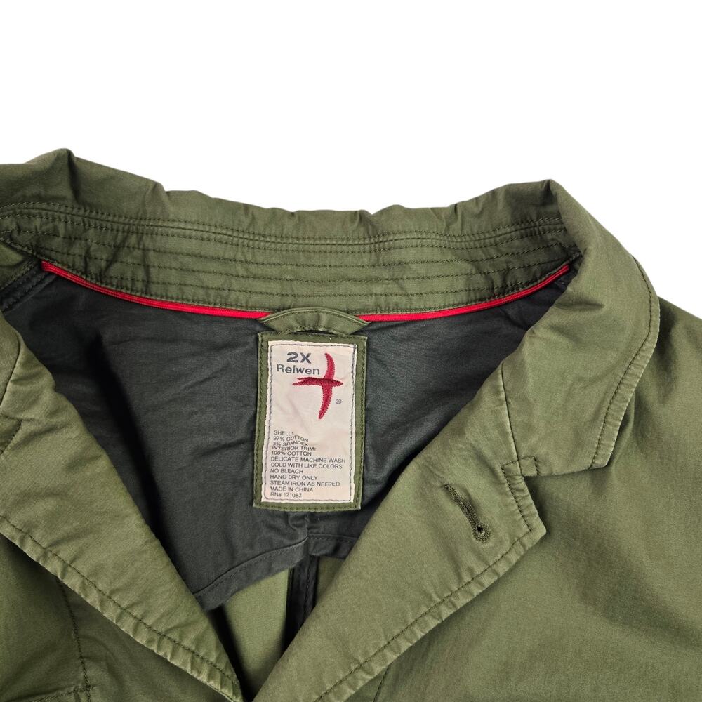 Mens Relwen Flyweight Flex Blazer Size 2X XXL Green *flaw* - Picture 8 of 12